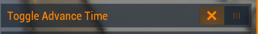 Réglage Captura Toggle Advance Time, actuellement désactivé.