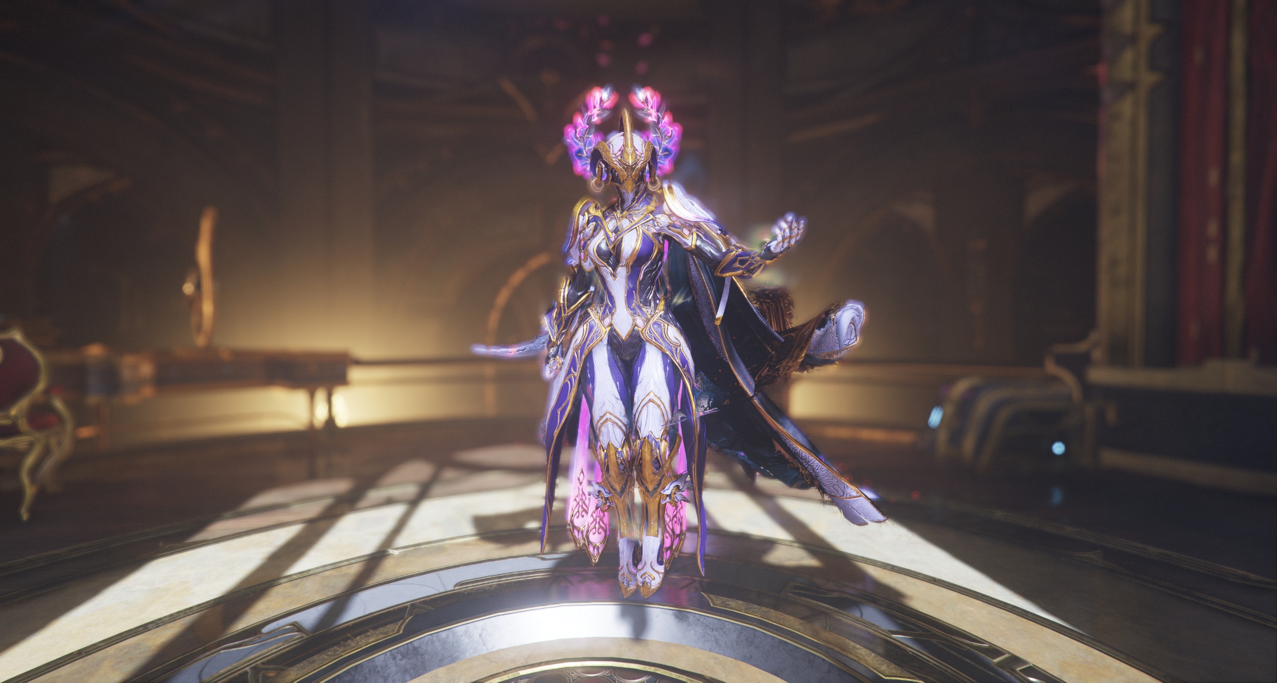 fashionframes Nyx Prime avec le skin Nyx Pasithea et syandana Nulwarden Syandana (Void-Swept) - capture 1